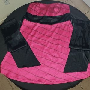 TORRID PINK/BLACK PLUS SIZE DRESS SIZE 18 PUNK